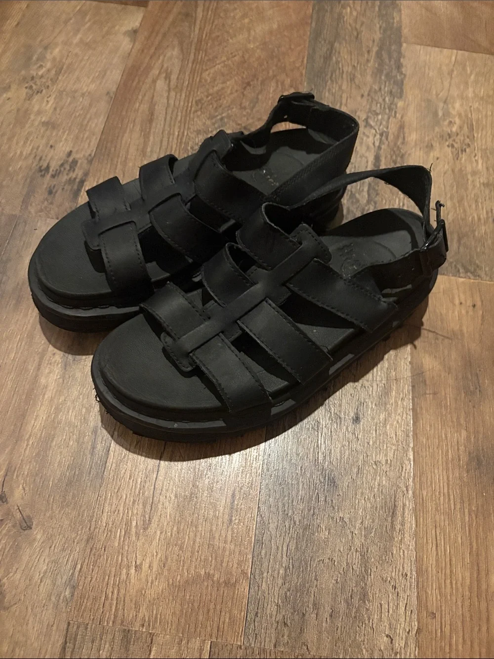 Dr Marten’s Black Strappy  Sandals